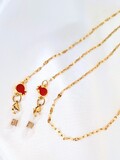 Pomegranate χρυσή αλυσίδα γυαλιών