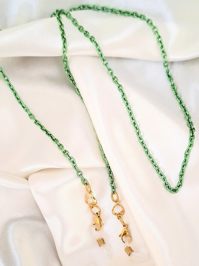 Sade πράσινη αλυσίδα γυαλιών