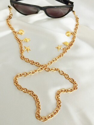 The Beach αλυσίδα γυαλιών gold