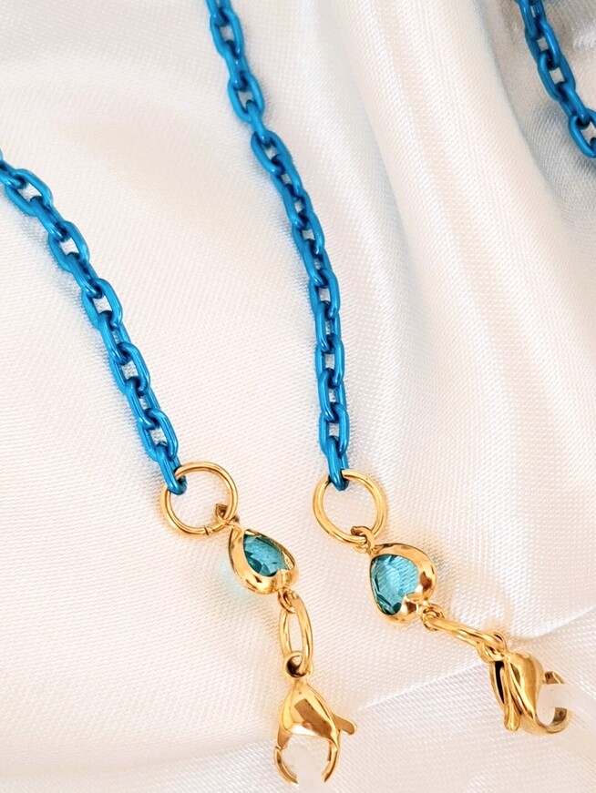 Sade μπλε αλυσίδα γυαλιών